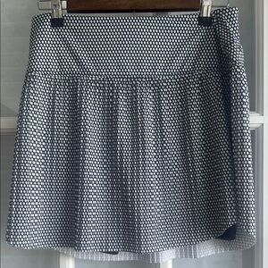Lucky In Love Tennis Skirt Skort M 8-10 Pleated Pickleball Golf Navy White